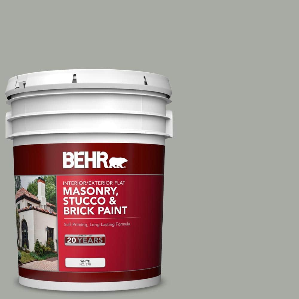 5 gal. #PPU25-15 Flipper Flat Masonry, Stucco and Brick Interior/Exterior P