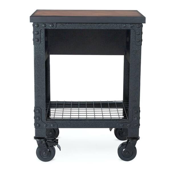 Duramax Building Products 28 in. W x 20 in. D 1 Drawer Rolling Industrial Workbench with Wood Top 68003 The Home Depot