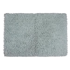 Shaggy Lux Bath Rug 100% Cotton Bath Rugs Set, 24x36 Rectangle, Aqua