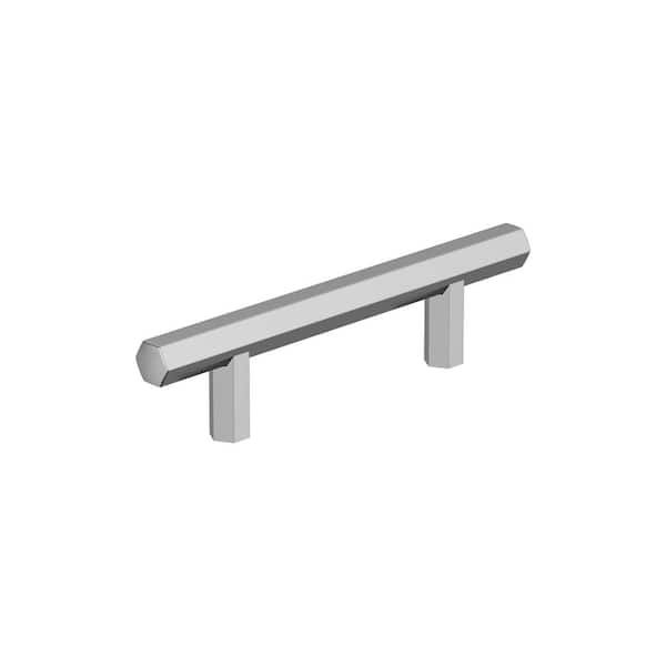 Amerock Caliber 3 in. (76 mm) Center-to-Center Polished Chrome Cabinet Bar Pull (1-Pack)