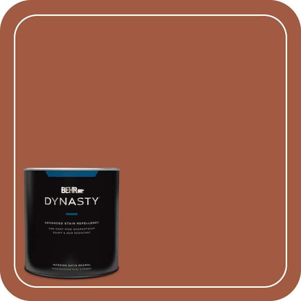 BEHR DYNASTY 1 qt. Home Decorators Collection #HDC-AC-01 Nouveau Copper Satin Enamel Interior Stain-Blocking Paint & Primer