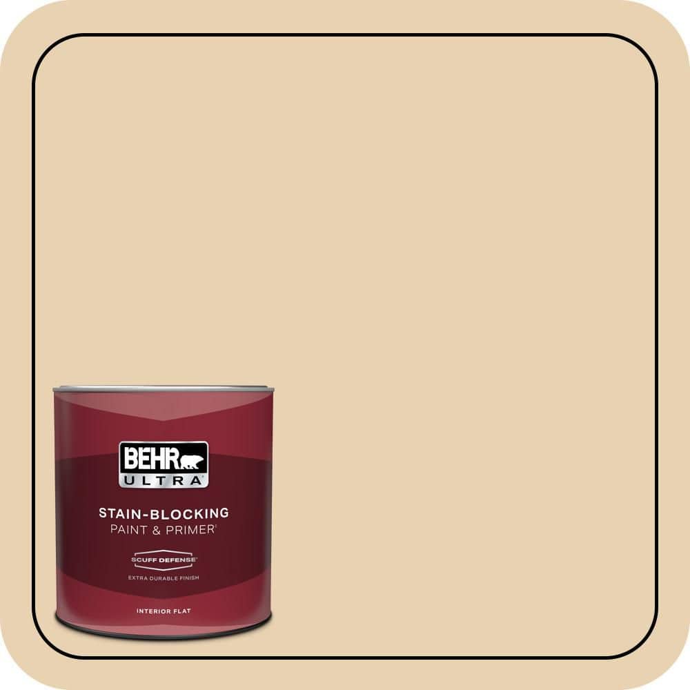 1 qt. #S300-2 Powdered Gold Extra Durable Flat Interior Paint & Primer price history on PriceWatchPro