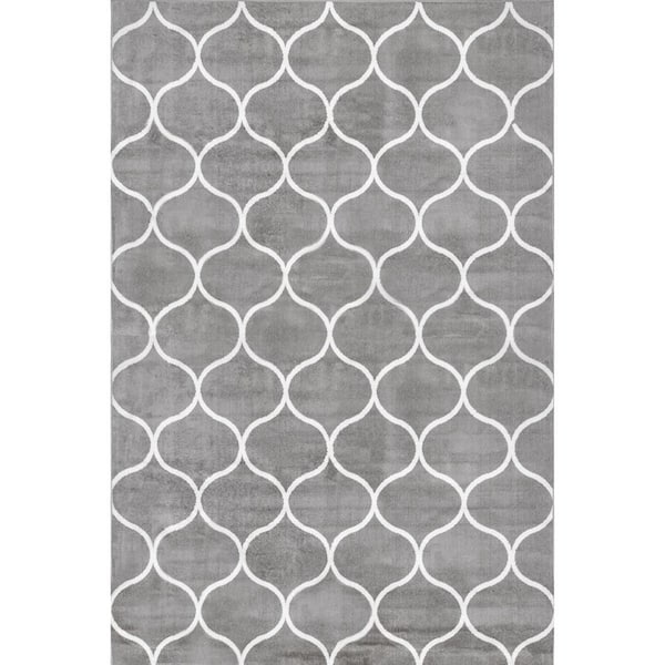nuLOOM Marta Grey 4 ft. x 6 ft. Transitional Geometric Indoor Area Rug