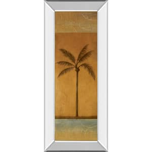"Golden Palm I" By Jordan Grey Mirror Framed Print Wall Art 18 in. x 42 in.