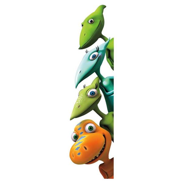 Unbranded 18 in. x 40 in. Dinosaur Train 18-Piece Peel and Stick Giant Wall Decals