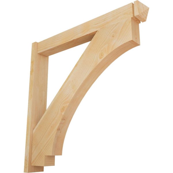 Ekena Millwork 6 in. x 42 in. x 42 in. Imperial Arts and Crafts Rough Sawn Douglas Fir Outlooker