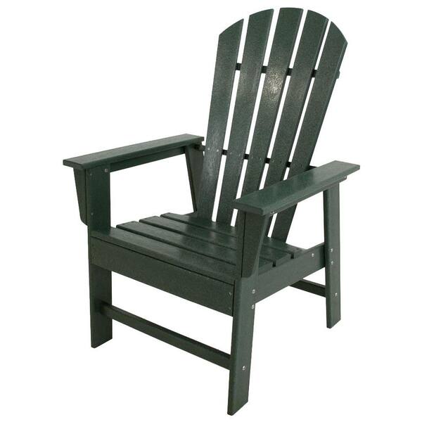 POLYWOOD South Beach Green All-Weather Plastic Outdoor Dining Chair