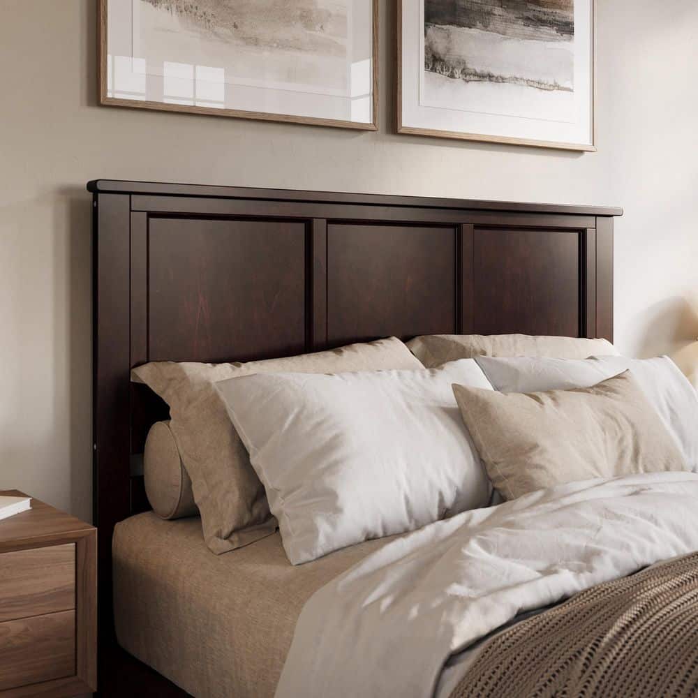 Reviews for AFI Madison Espresso Brown Queen Solid Wood Panel Headboard ...