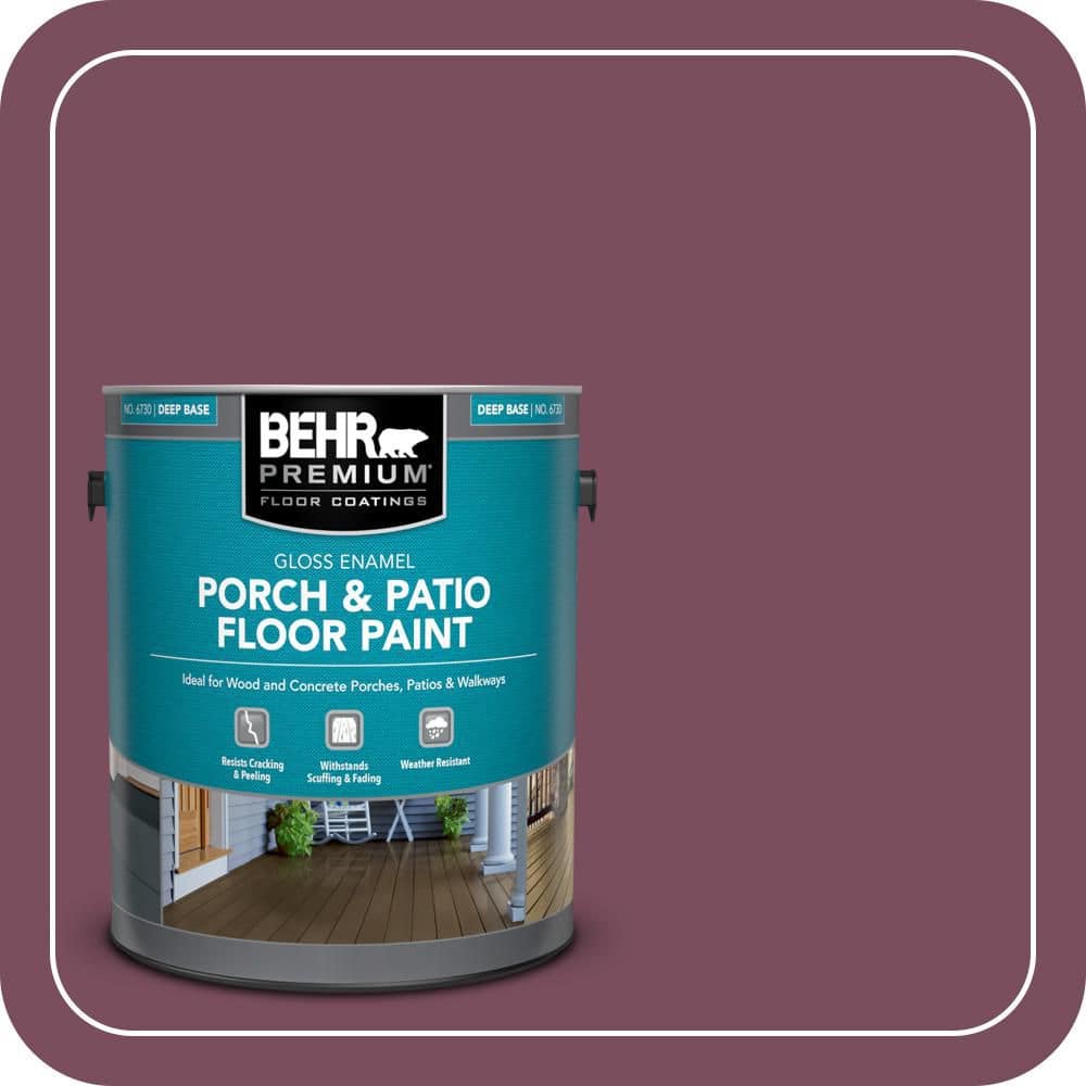 1 gal. #100D-7 Maroon Gloss Enamel Interior/Exterior Porch and Patio Floor Paint price history on PriceWatchPro