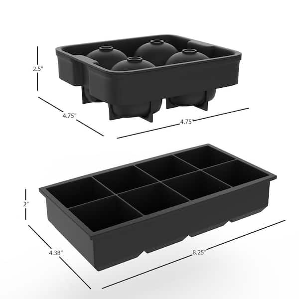 3-pack 160 Mini Ice Cube Trays And Candy Grids Small Ice Maker Tiny Ice  Cube Trays(gray * Brown * Black)