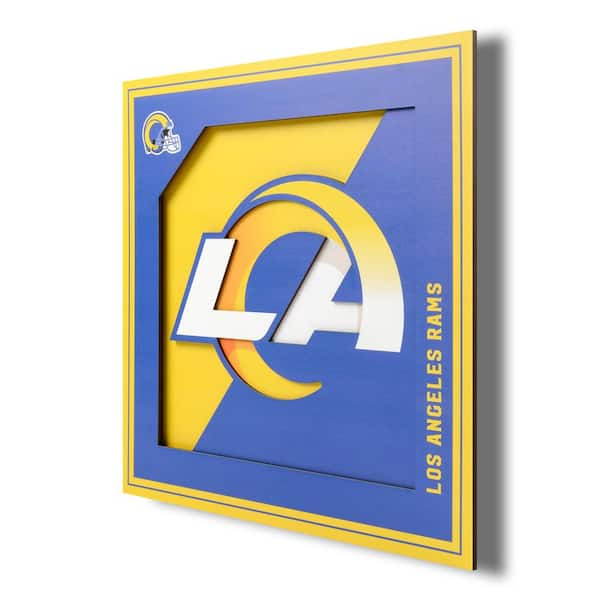 NFL Los Angeles Rams 3D Logo Series Wall Art - 12x12 1902601 - The