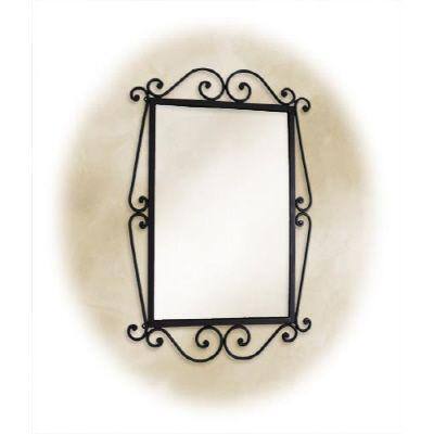 St. Thomas Creations Granada Rectangular Scroll Beveled Mirror in Oil Rubbed Bronze-DISCONTINUED