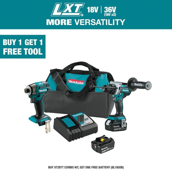 18-Volt LXT Lithium-ion Brushless Cordless 2-piece Combo Kit (Hammer Drill/ Impact Driver) 5.0Ah