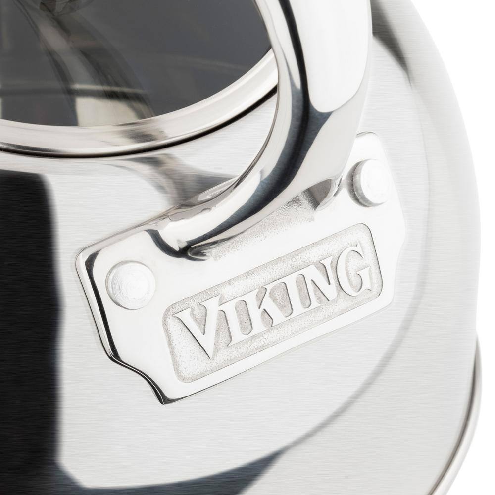 Satin Silver 2.6-Quart Stainless Steel Whistling Tea Kettle