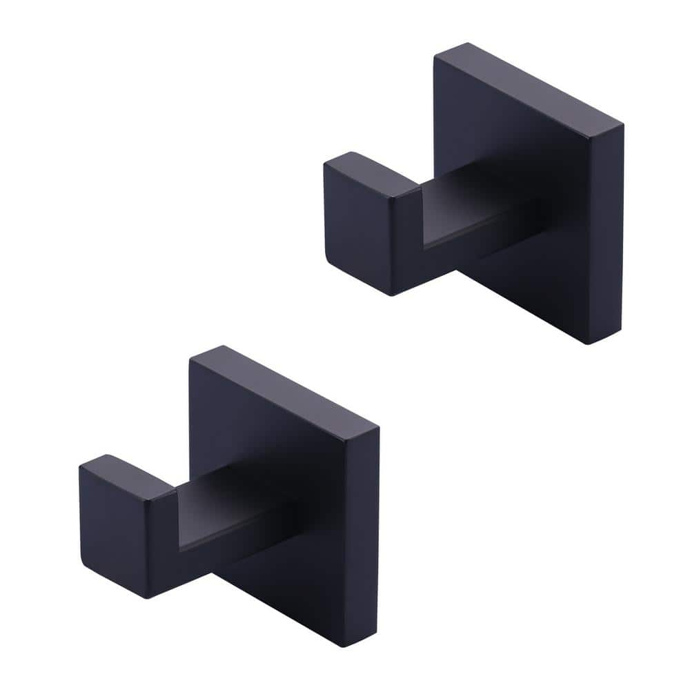 ARCORA 2-Pack Wall-Mounted J-Hook Stainless Steel Bathroom Robe/Towel ...