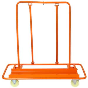 Ami Heavy-Duty Drywall Sheet Cart Panel Dolly Panel Service Cart Casters with Brake (1600 lbs. Load Capacity)