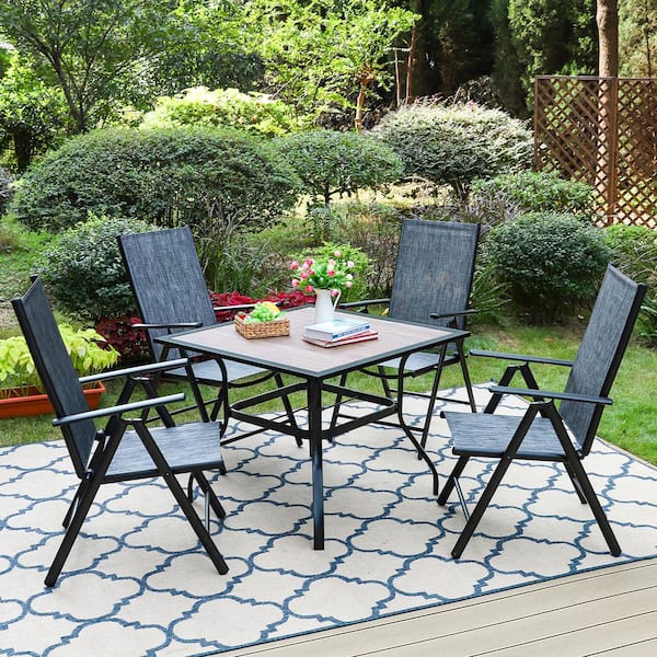 reclining garden table and chairs