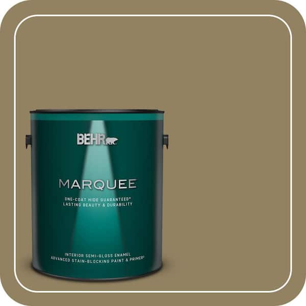 BEHR MARQUEE 1 gal. #PPU8-02 Gingko Tree Semi-Gloss Enamel Interior Paint & Primer