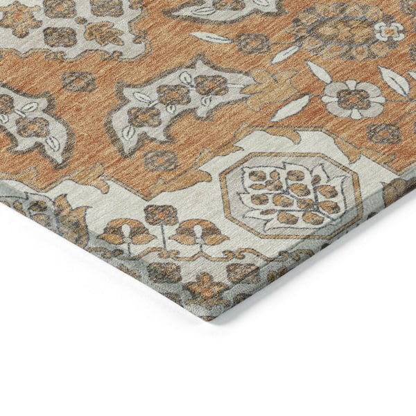Chantille Machine Washable Indoor/Outdoor Abstract ACN1853 Terracotta 2 ft. x 3 ft. Accent Rug