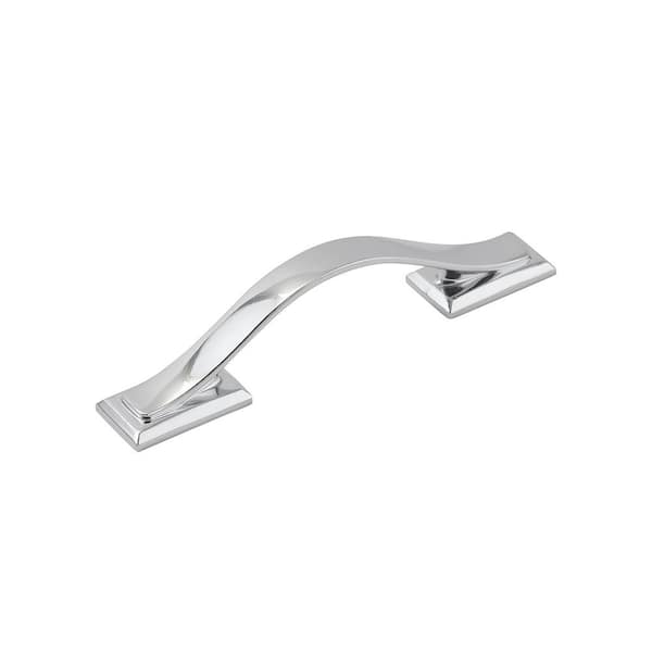 HICKORY HARDWARE Dover 3 in. (76.2 mm) Chrome Cabinet Pull (10-Pack)