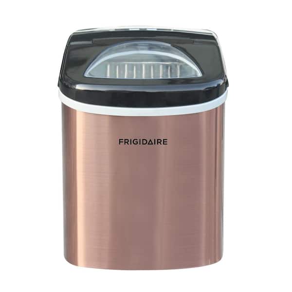 Frigidaire 26 lb. Portable Counter Top Ice Maker in Stainless Copper, Copper Stainless