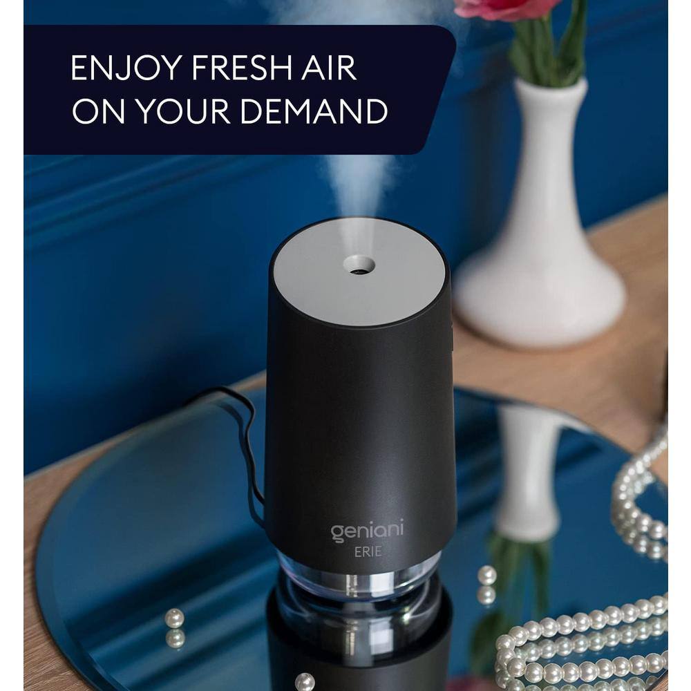 Geniani Erie Black Portable Cool Mist Tabletop Humidifier