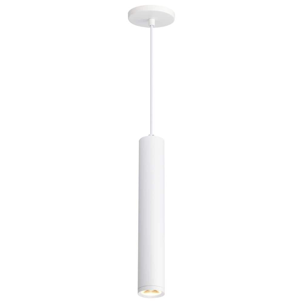Matte White Aluminum LED Indoor/Outdoor Pendant Light