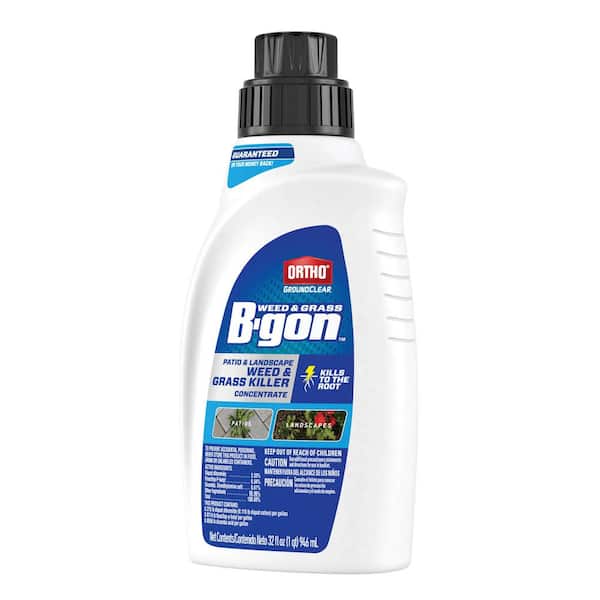 Ortho GroundClear Weed & Grass B-gon Patio and Landscape Weed and Grass Killer Concentrate, 32 oz, Kills to the Root | the Home Depot