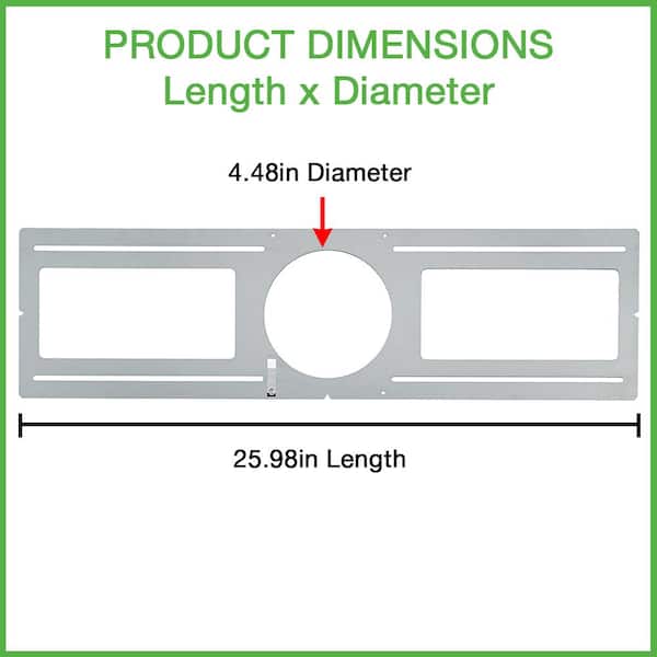 4 in. Guide Plate Rough-in Plate - Hole Size 4.48in. Dia - Use for New Construction Pre-Wiring Layout Planning (20-Pack)
