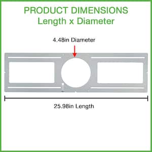 4 in. Guide Plate Rough-in Plate - Hole Size 4.48in. Dia - Use for New Construction Pre-Wiring Layout Planning (20-Pack)