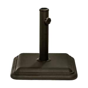 US Weight 26 lbs. Umbrella Base Designed to be Used with a Patio Table in Brown