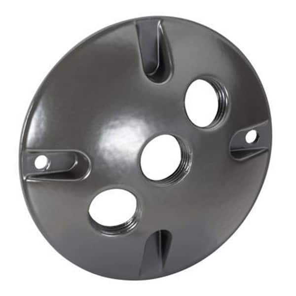 Southwire Weatherproof 3-Hole Bronze Round Cover (50-Pack)