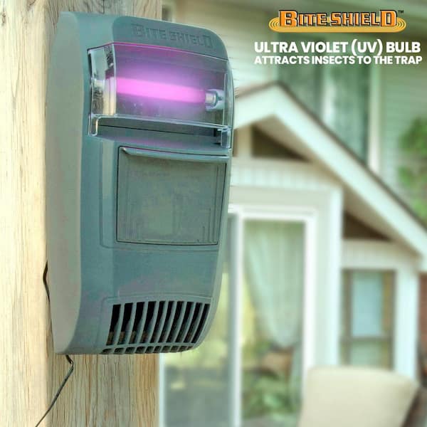 Bite Shield Electronic Wall Mount Flying Insect Trap, UV Light and