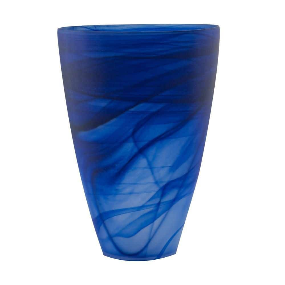 a-b-home-blue-glass-decorative-vase-79903-the-home-depot