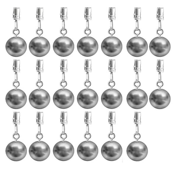 Outdoor Curtain Weights Heavy Duty Stainless Steel Clips for Patio Pergola Gazebo 20-Pack
