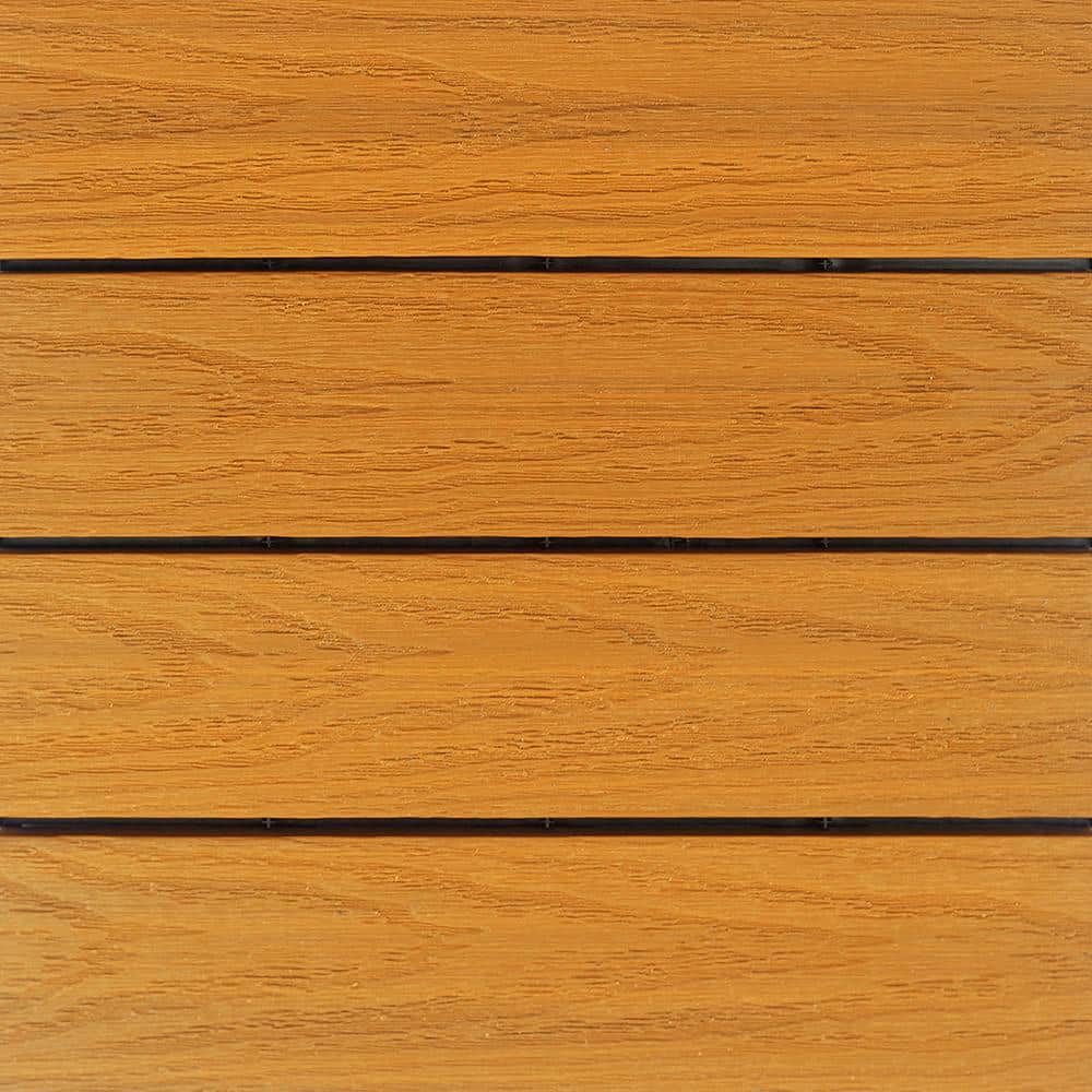 NewTechWood UltraShield Naturale 1 ft. x 1 ft. Quick Deck Outdoor Composite  Deck Tile in Floridian Orange (10 sq. ft. Per Box) US-QD-ZX-OR - The Home  