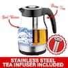 Best Buy: Insignia™ 1.7 L Electric Glass Kettle with Tea Infuser  Clear/Stainless Stell NS-EK17SG2