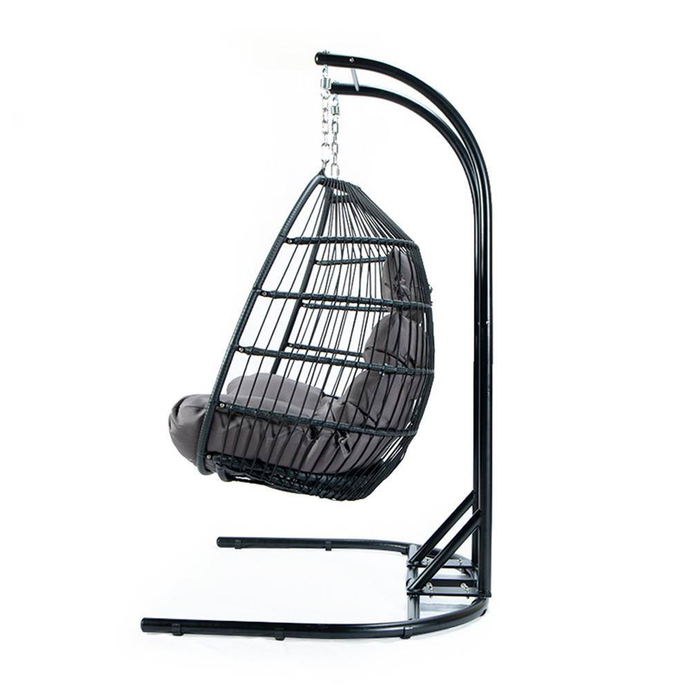 Kadehome DoubleSeat Folding Hanging Swing Chair with Stand with