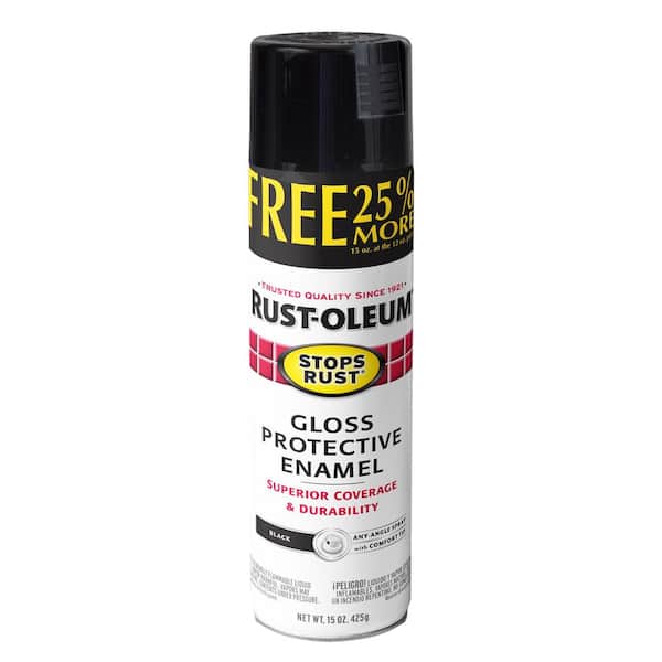 15 oz. Gloss Black Interior/Exterior Protective Enamel