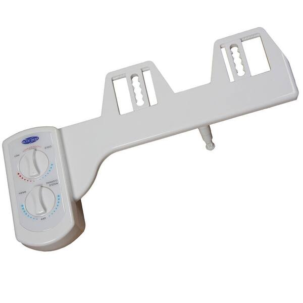 Unbranded Non-Electric Hot and Cold Water Attachable Bidet System in White