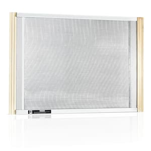 37 in. x 18 in. Clear Wood Adjustable Wood Frame Quick Slide Window Screen, Pack of 12
