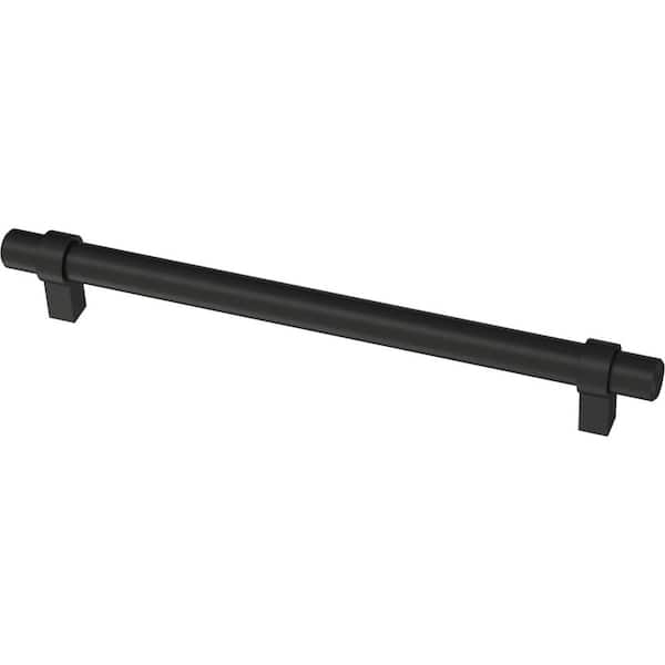 Franklin Brass Simple Wrapped Bar 7-9/16 in. (192 mm) Matte Black Cabinet Drawer Pull (10-Pack)