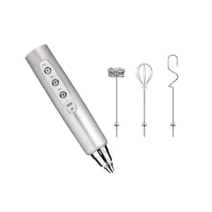 Quality Silver 3 Speed Milk Frother Wand