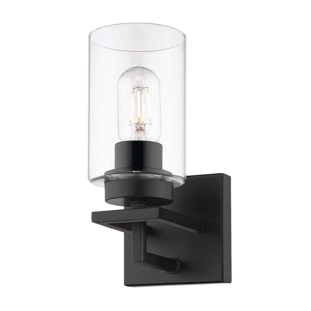 Tribeca 4.5 in. 1-Light Black with Black Accents Bath Vanity Light price history on PriceWatchPro
