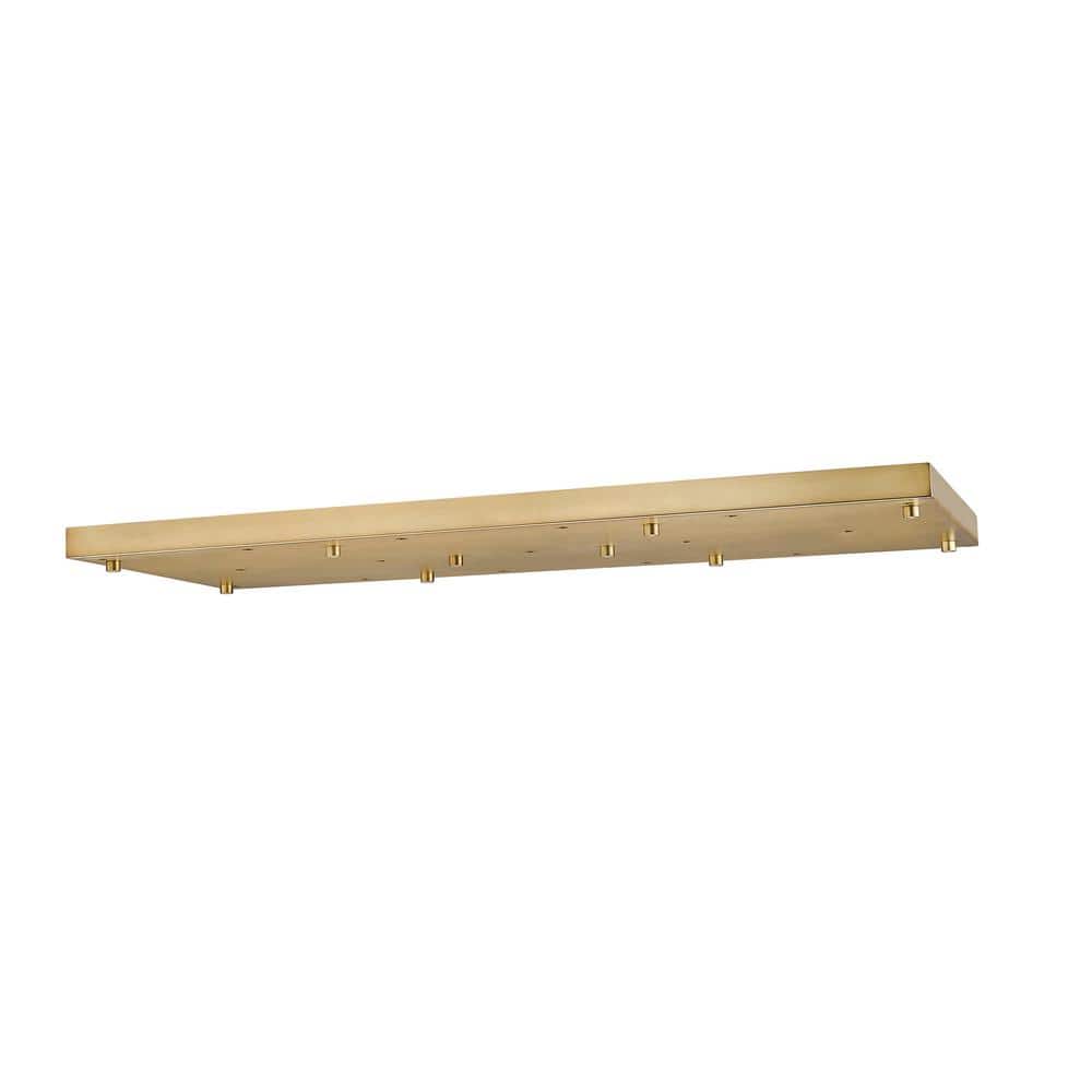 Seventeen Port 42 inch Linear Multi Point Canopy in Modern Gold