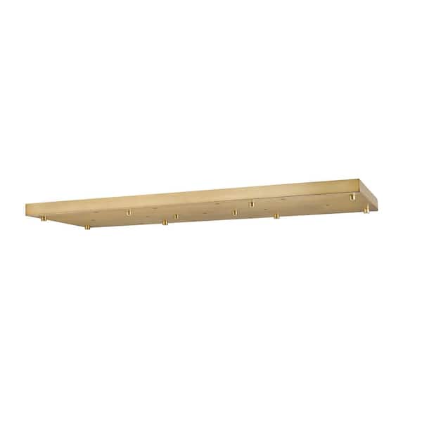 Unbranded Seventeen Port 42 inch Linear Multi Point Canopy in Modern Gold