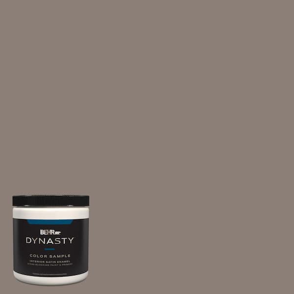 BEHR DYNASTY 8 oz. #N420-3 Misty Moss One-Coat Hide Satin Enamel