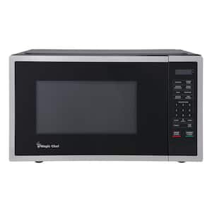 18.6 in W, 0.9 cu. ft. Countertop Microwave, in Stainless Steel with 900-Watt Cooking Power