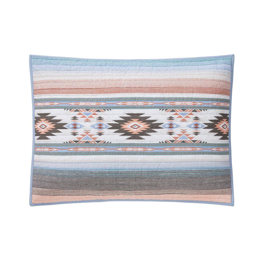 Sunset Canyon Twin Cotton Reversible Quilt Set in Brown