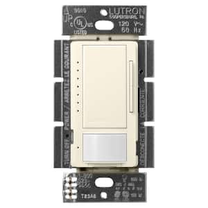 Maestro LED+ Motion Sensor/Dimmer Switch, 150W LED, Single Pole/Multi-Location, Biscuit (MSCL-OP153M-BI)